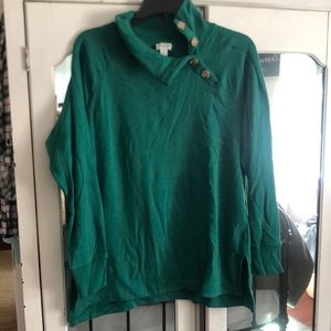 J. Crew green sweatshirt